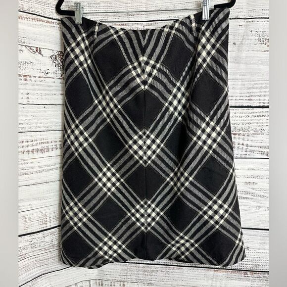 Jones New York Dresses & Skirts - Vintage Jones New York Skirt Womens SZ 16 Black White Wool Dark Academia Y2K